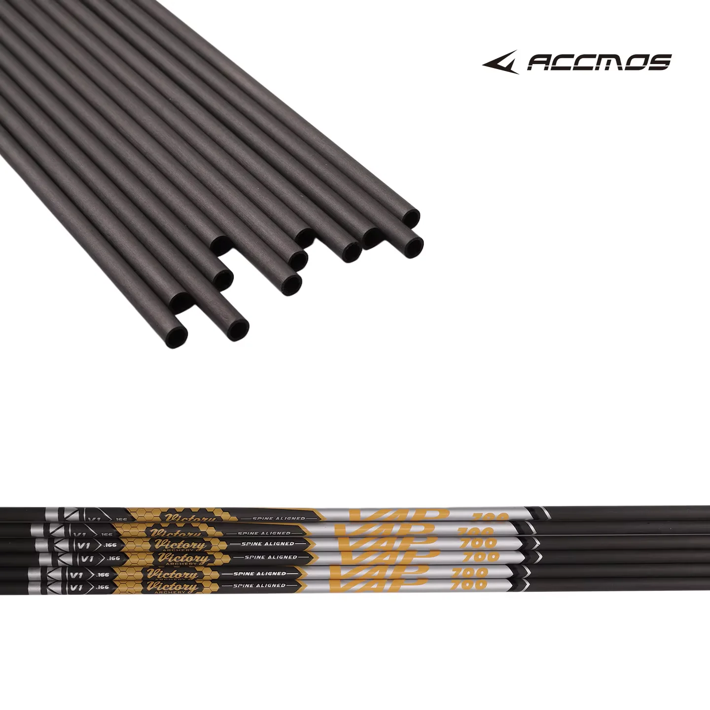 6/12 piezas de eje de flecha de carbono de 4.2mm, Spine 300 350 400 500 600 700 800 900, tubo de flecha para arco, accesorio de tiro y caza