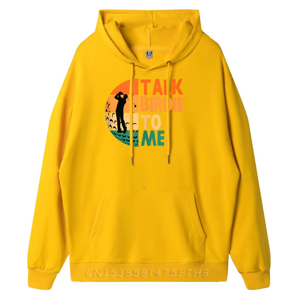 Mans Long Sleeve Talk Birdie To Me Golf Hoodies Vintage Hoodies Graphic Normal Round Neck Coats