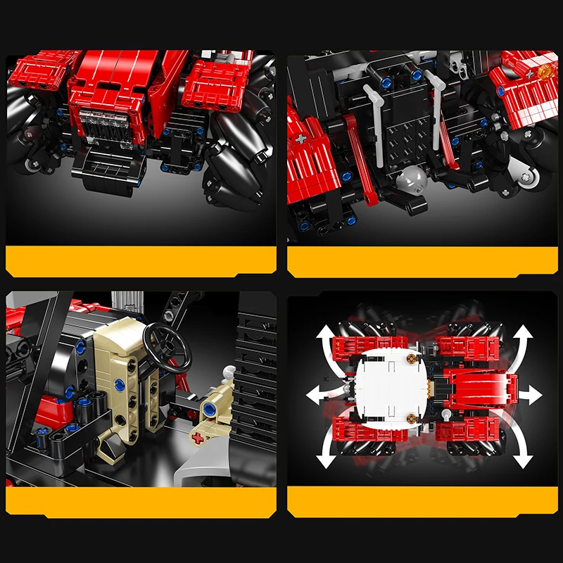 モールドキング 18037 テクニカルカーおもちゃトラックビルディングブロック電動ホイールトラクターセット組立レンガ子供クリスマスギフト