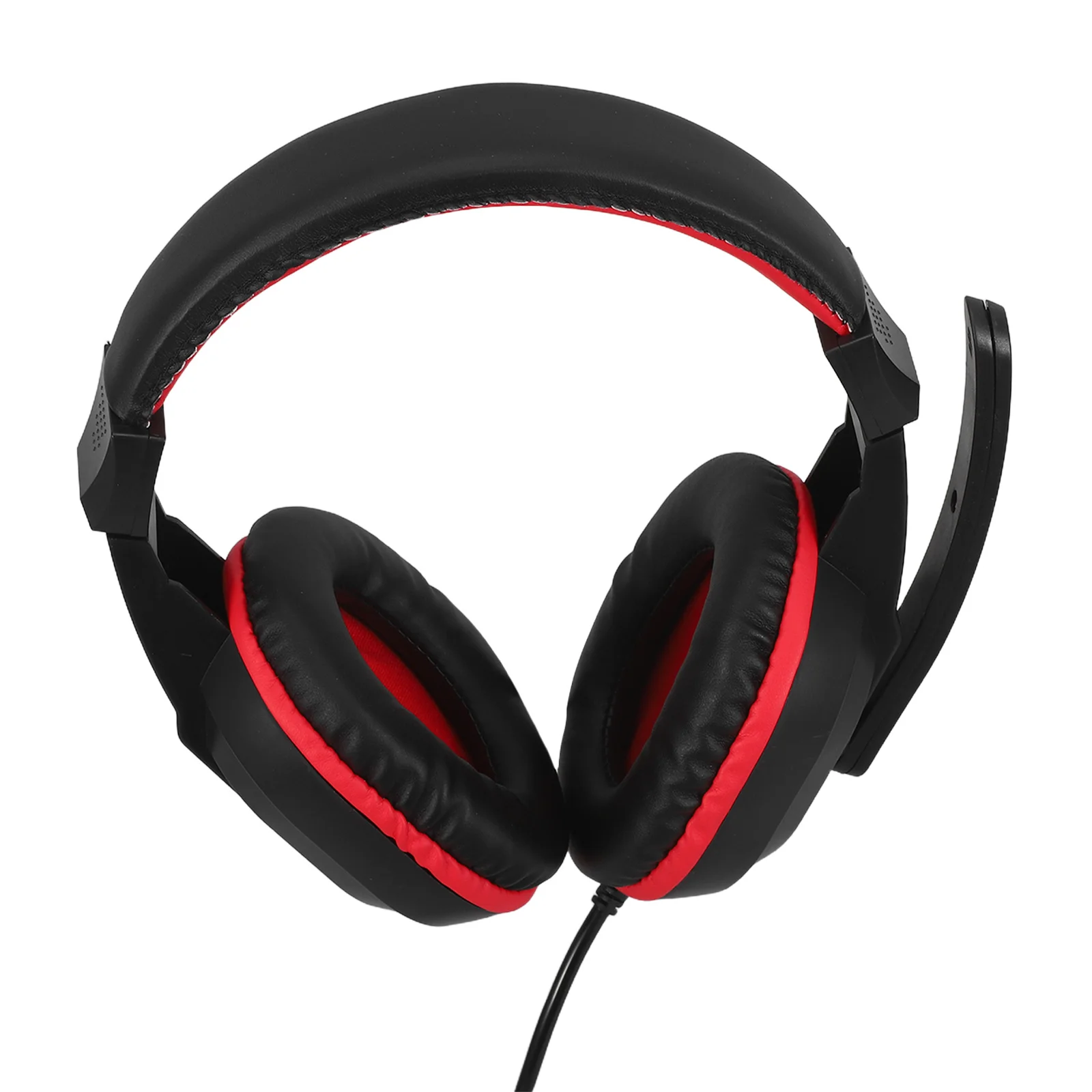 

Stereo Headset Noise-Canceling Mic Adjustable Over-The-Head Design For Gaming Music Calls Compatible With Pc Laptop Wired