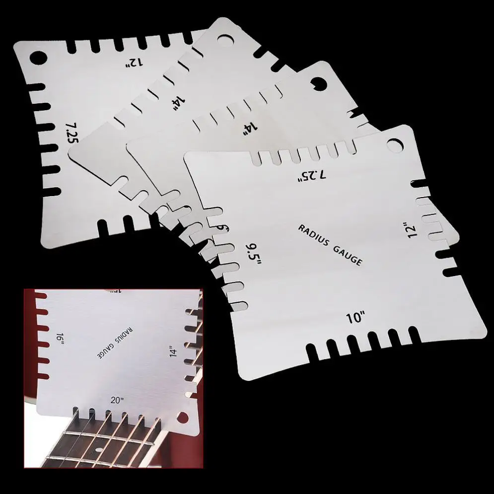 

Guitar Fingerboard Fret Arc Ruler Leveling Tool Stainless Steel Ruler