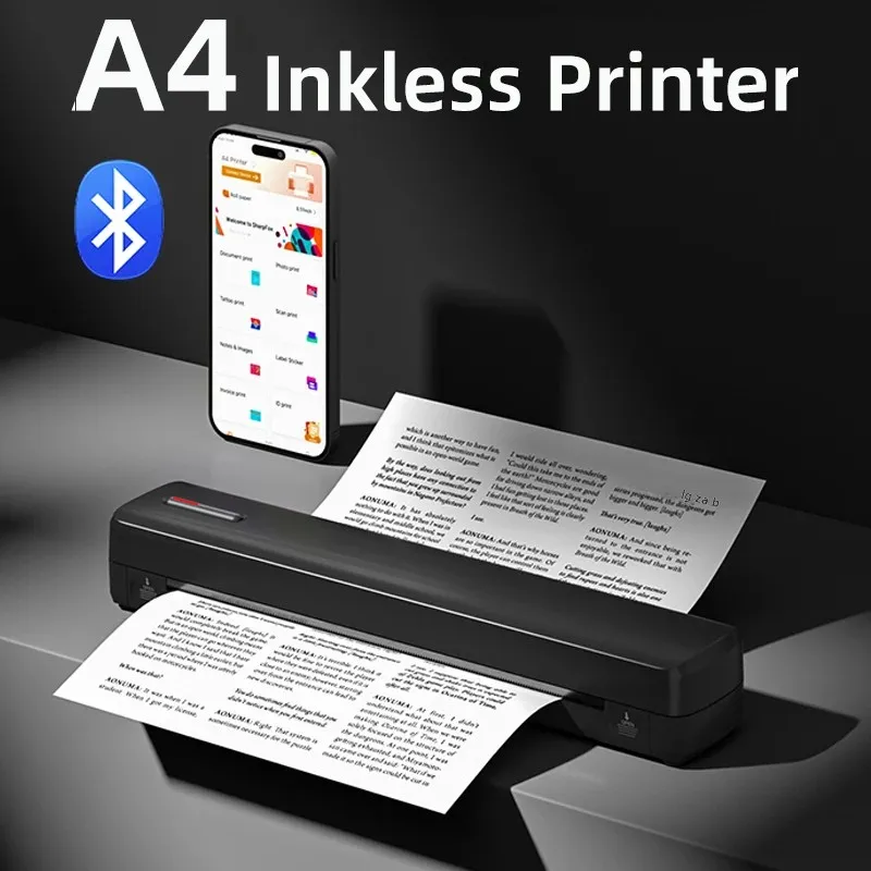 Mini A4 Tattoo Printer Portable Wireless Stencil Printer Tattoo Transfer Thermal Copier Comes