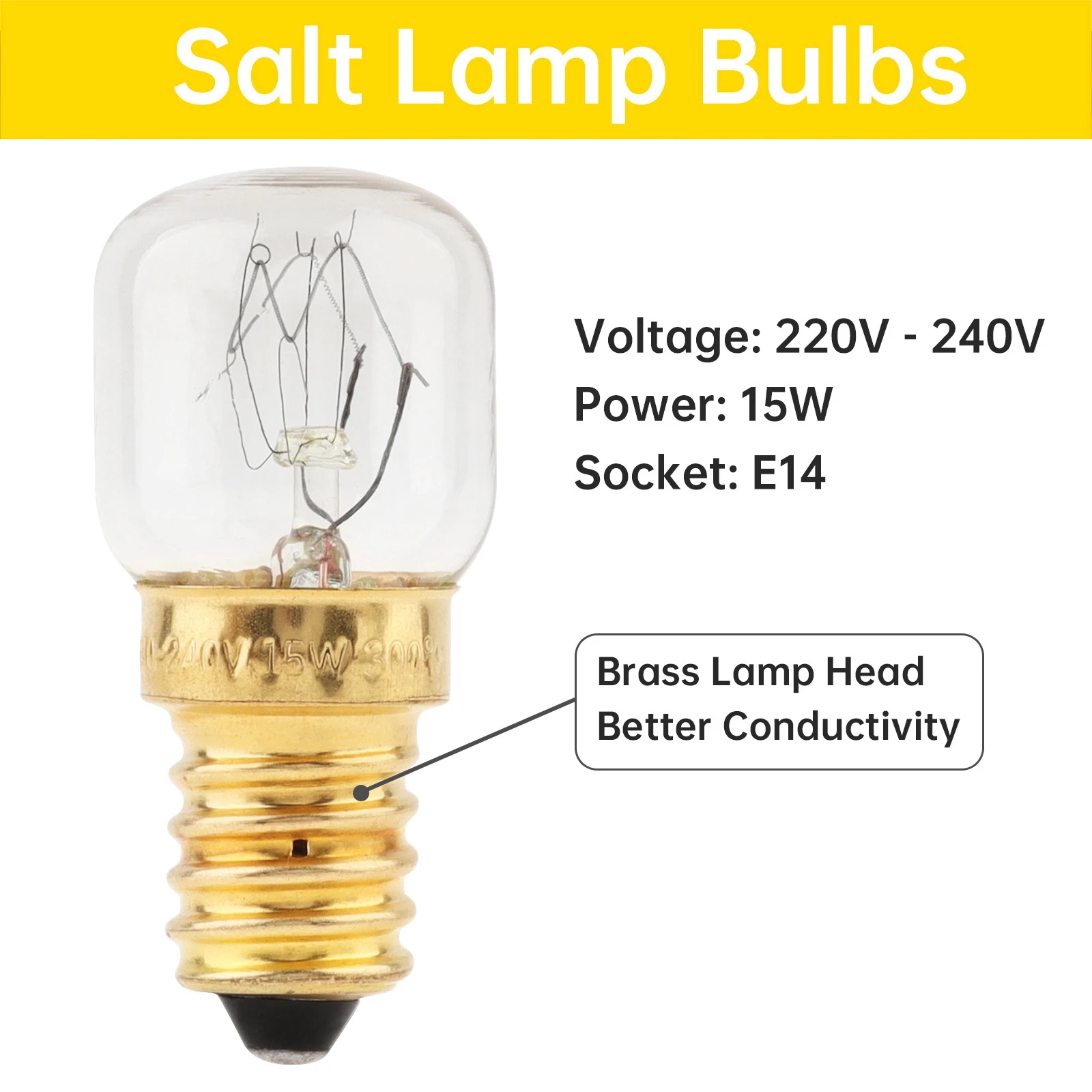 E14 Socket 6 Feet Himalayan Salt Lamp Cord with Dimmer Switch and Bulbs Clip in Salt Light Replacements Cord with Base Assembly