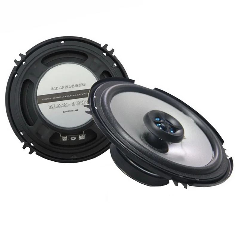 

2 pcs Coaxial Car Speaker 2 Way Common to All Vehicles 6.5 Inch 2x100W Waterproof Car Stereo Speakers Audio Speaker Full Range