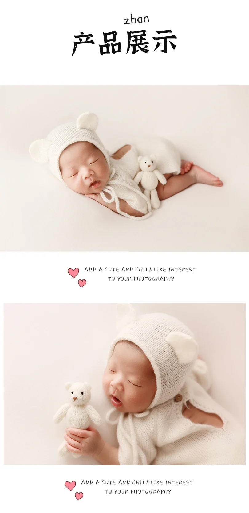 Photography props clothing for a full moon newborn baby photography costumes baby full moon photos postpartum photos  신생아사진