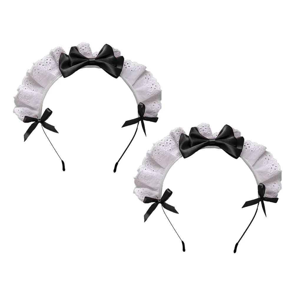 Diadema Lolita, aros para el pelo, lazos para niña, tocado con lazo, tocado de fiesta, tocado de Cosplay, decoración para mujer