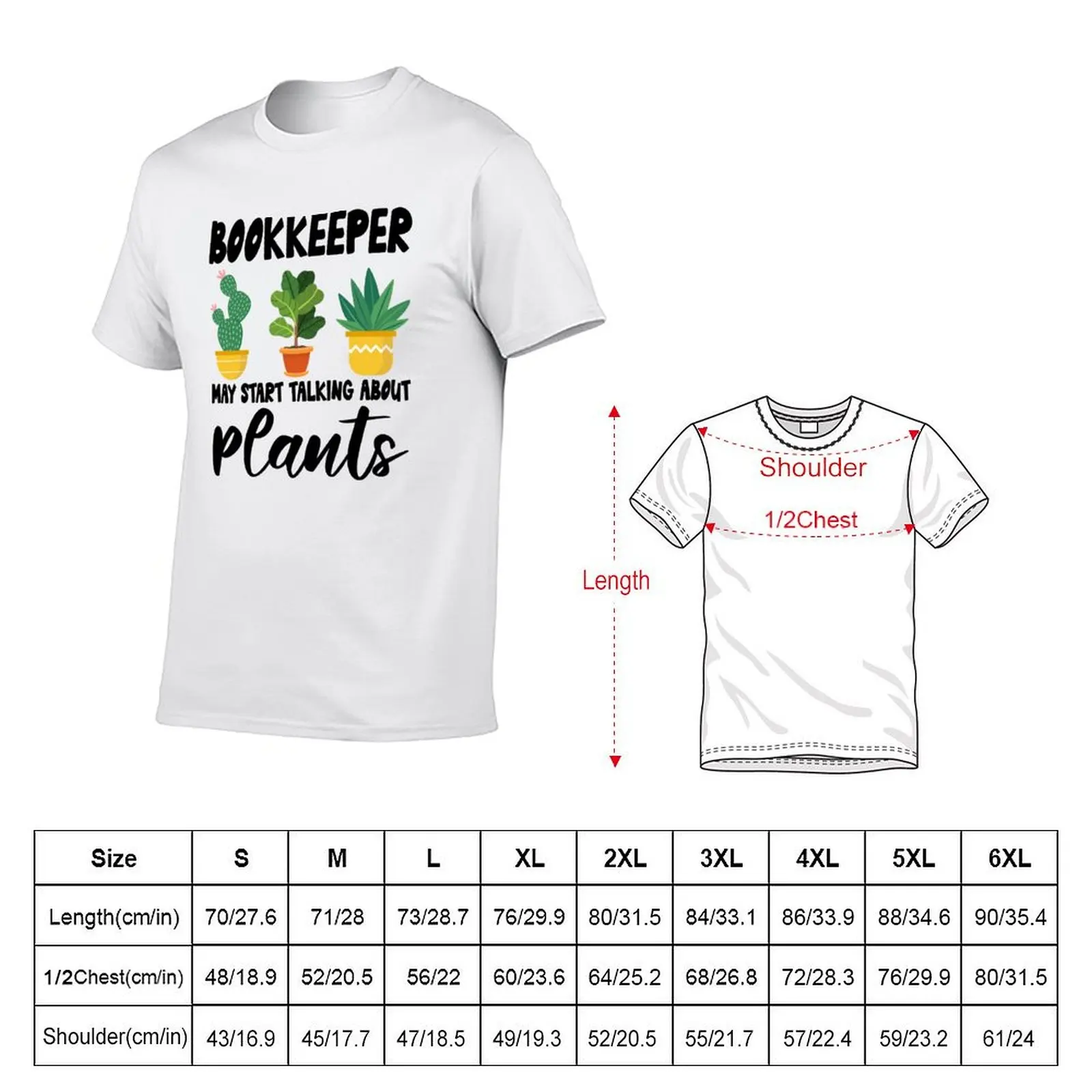 هدية عيد ميلاد حارس الكتب في الحديقة، تي شيرت لمحبي النبات تي شيرت أساسي تي شيرت #5