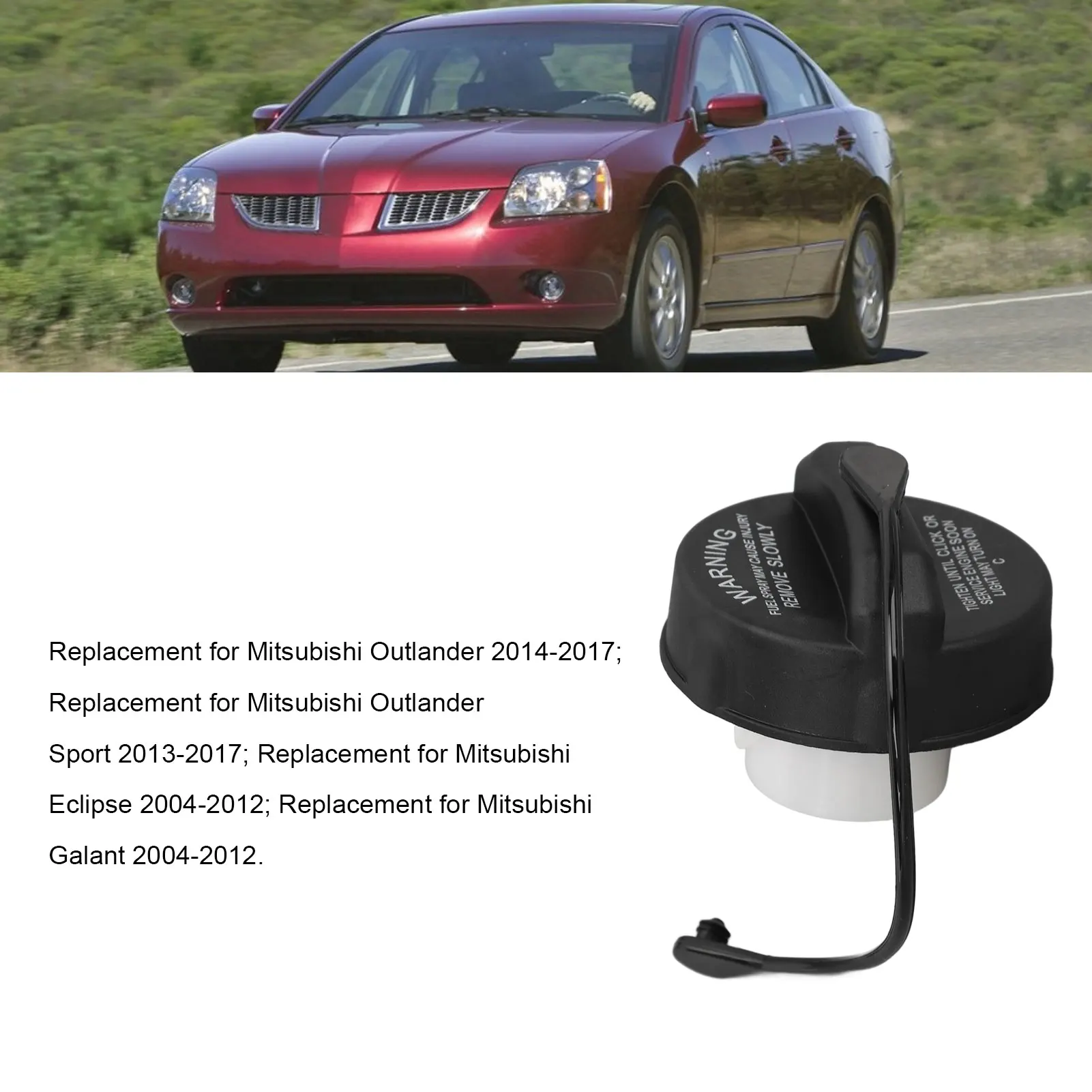 

Car Fuel Gas Tank Filler Cap Leakproof Effective Protection 1711A004 for Mitsubishi Outlander 2014-2017 Eclipse 2004-2012