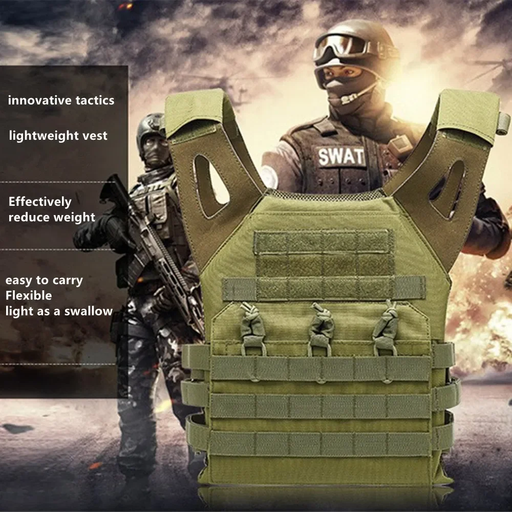 Detachable Tactical Vest 900D Military Fan Protective Waistcoat Business Travel Backpack Adjustable Shoulder Straps Camo Garment