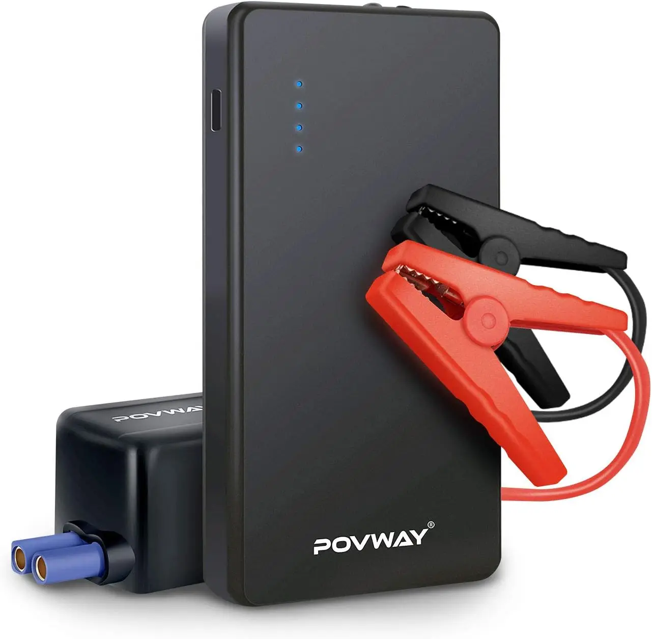 Arrancador de batería para coche, refuerzo de litio de 700A, 8000mAh, 12V, con carga USB y luz LED