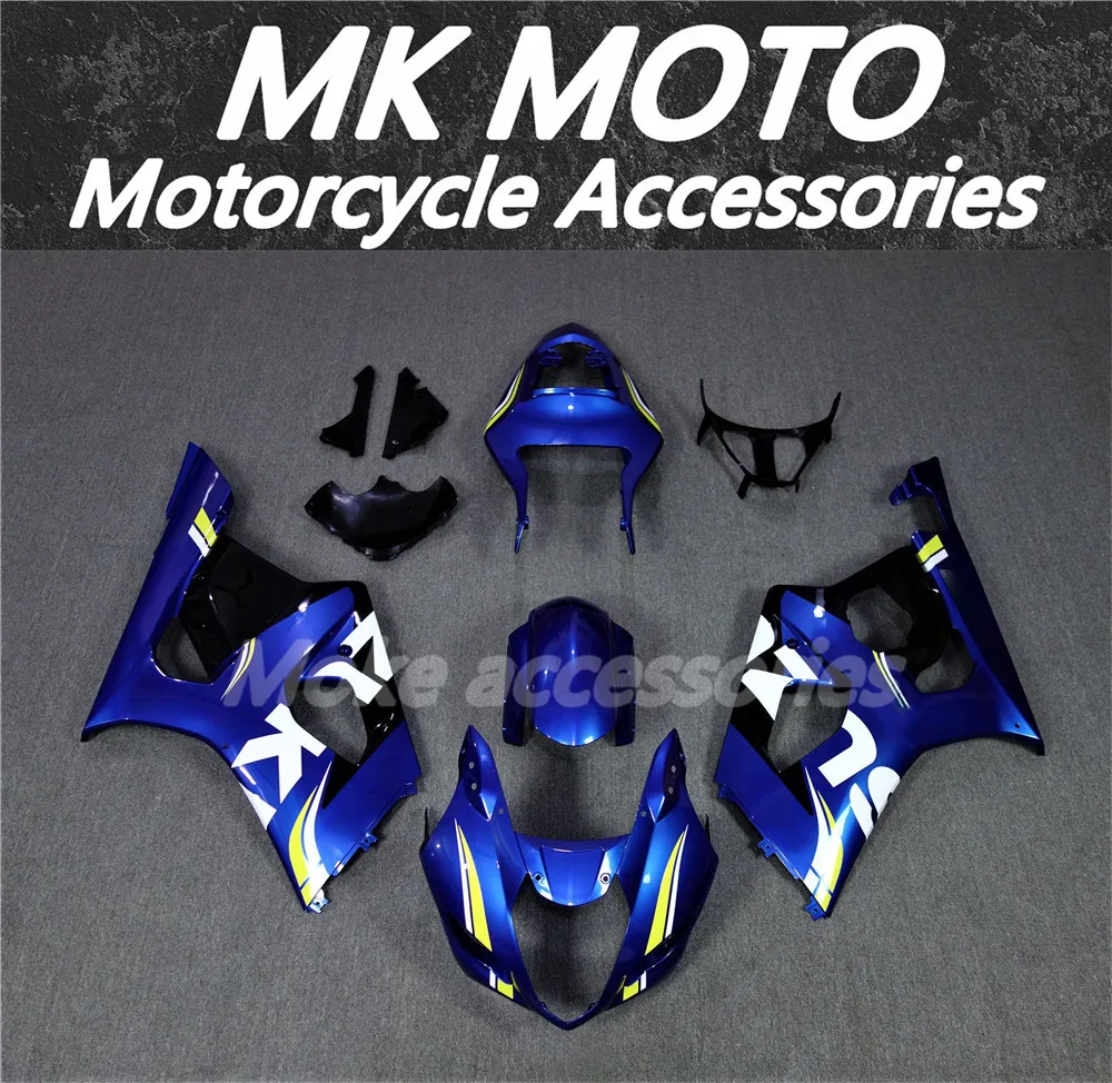 Moke motors Motorcycle Fairings Kit Fit For Gsxr1000 2003-2004 Bodywork Set High Quality ABS Injection New Blue