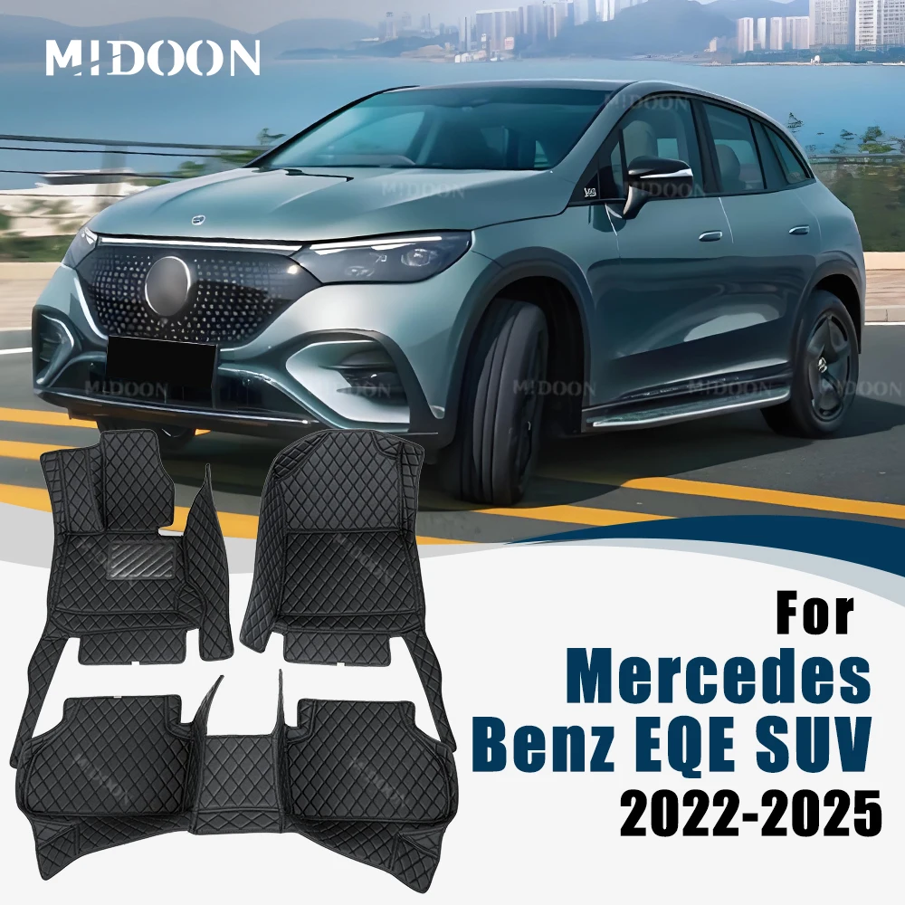 

Для Mercedes-Benz EQE V295 2022-2025: Индивидуальные автомобильные коврики для внедорожника, защитные накладки для салона, аксессуары для интерьера