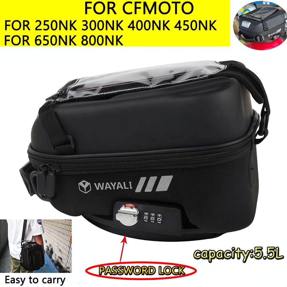 Motorcycle Tank Bag For CFMOTO 250NK 300NK 400NK 450NK 650NK 800NK  250 300 400 450 650 NK Luggage Tanklock Racing Backpack