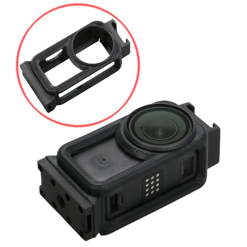 1PC Versione Scarpa Fredda Custodia protettiva magnetica a sgancio rapido a doppio senso PETG-CF Baionetta 1/4 Foro per vite per DJI Osmo Nano Parti fai da te
