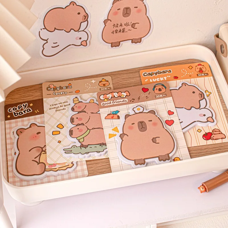 Imagem -05 - Kawaii Cápsula Memo Pad dos Desenhos Animados Sticky Note Etiqueta de Papelaria Notepad Planner Etiqueta Post Material Escolar 24 Pcs por Lote