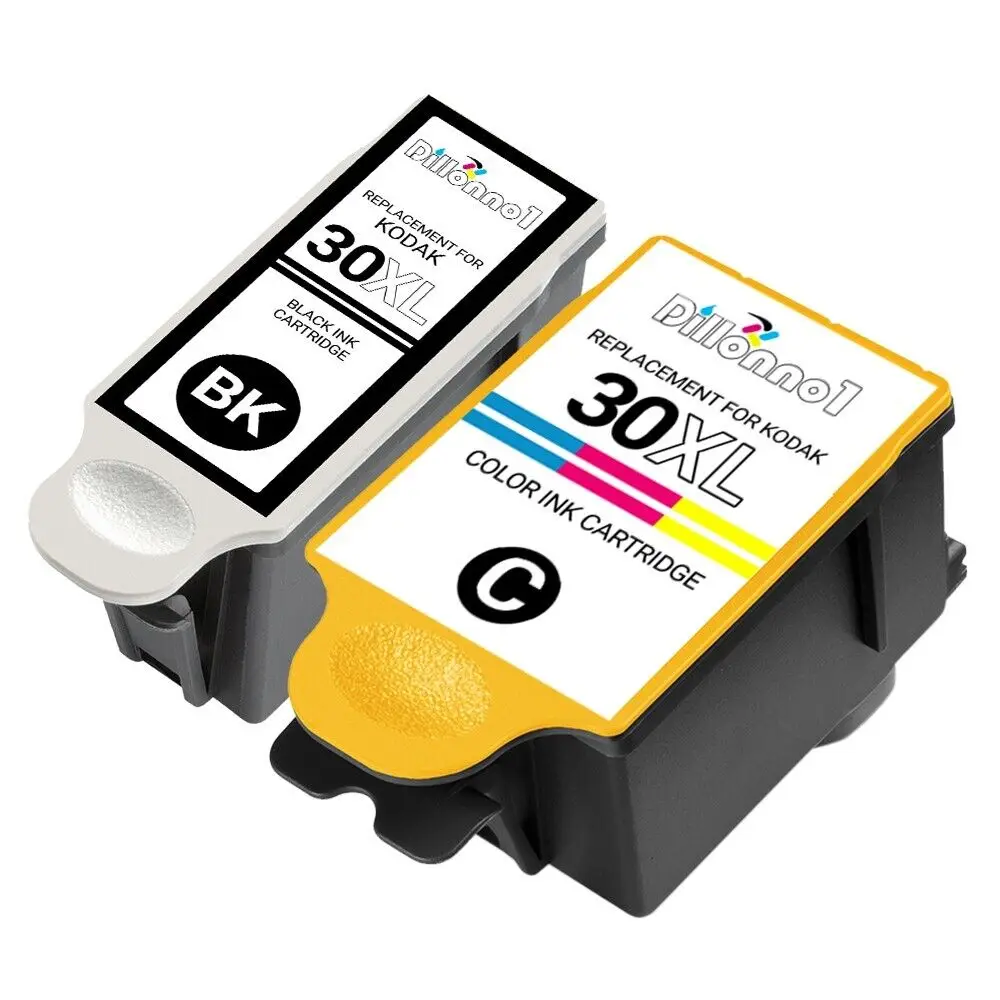 2 PACK For Kodak 30 XL Ink Cartridges For ESP Office 2170 ESP C110 ESP 3.2s