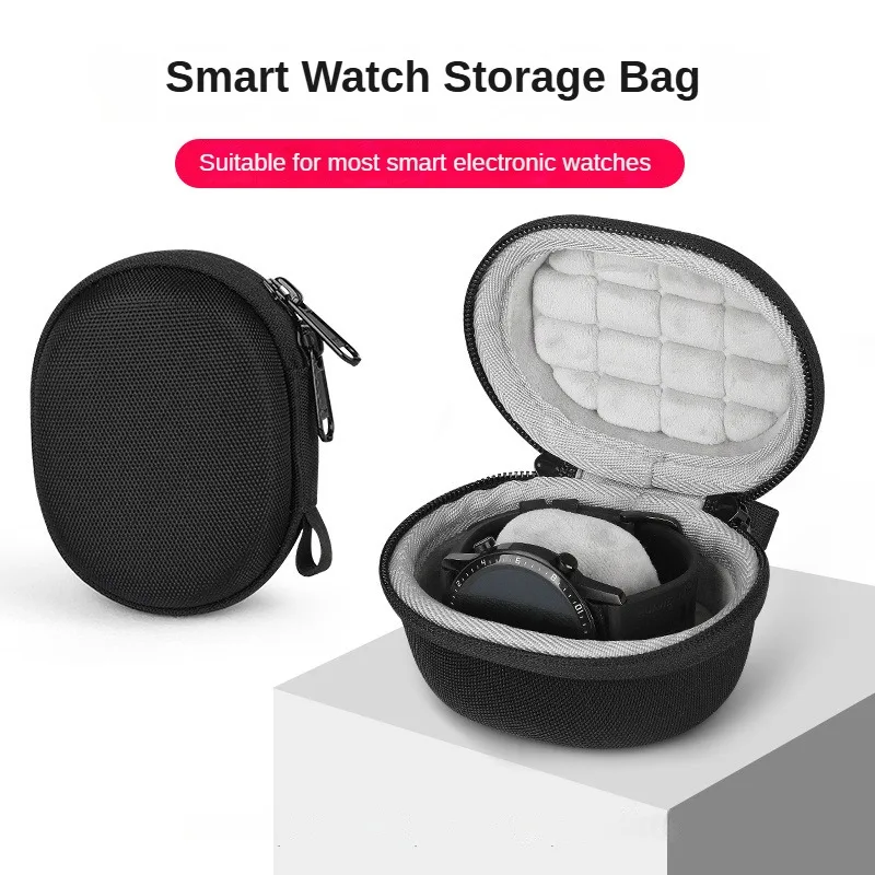 Travel Watch Storage Carrying Box Shockproof Smart Bracelet Protection Pouch for Galaxy Watch/Apple Watch Universal Accessories