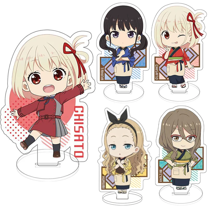 16CM Anime Lycoris Recoil ‌   Figur Chisato Nishikigi ‌   Takina Inoue ‌ Mizuki Nakahara Kurumi Acryl-Ständer Cosplay-Ornamente Geschenke