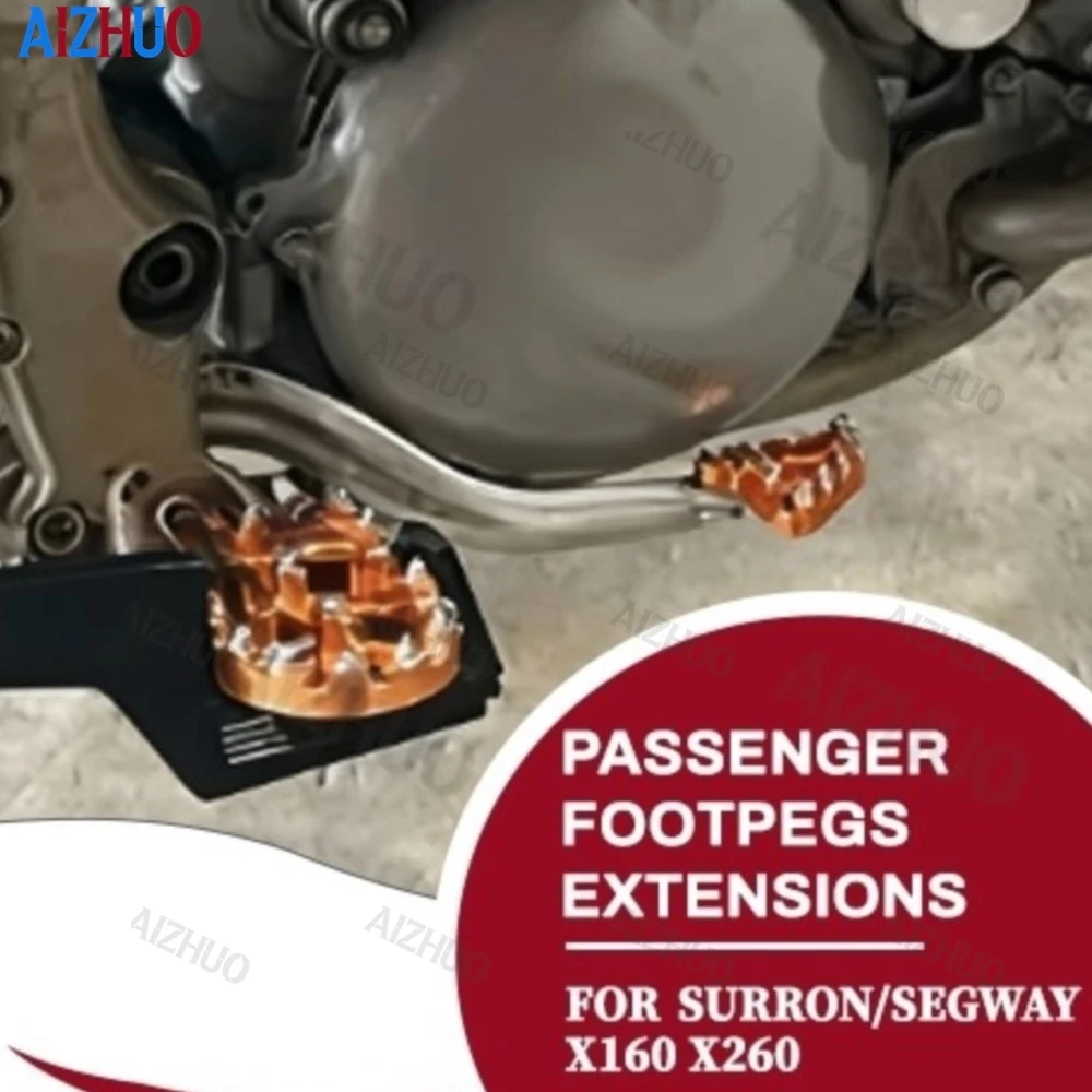 

X 160 X 260 Passenger Foot Peg Extensions For Segway X160 X260 Extended Footpegs Motocross Bike Dirt Bike Off-Road Accessories