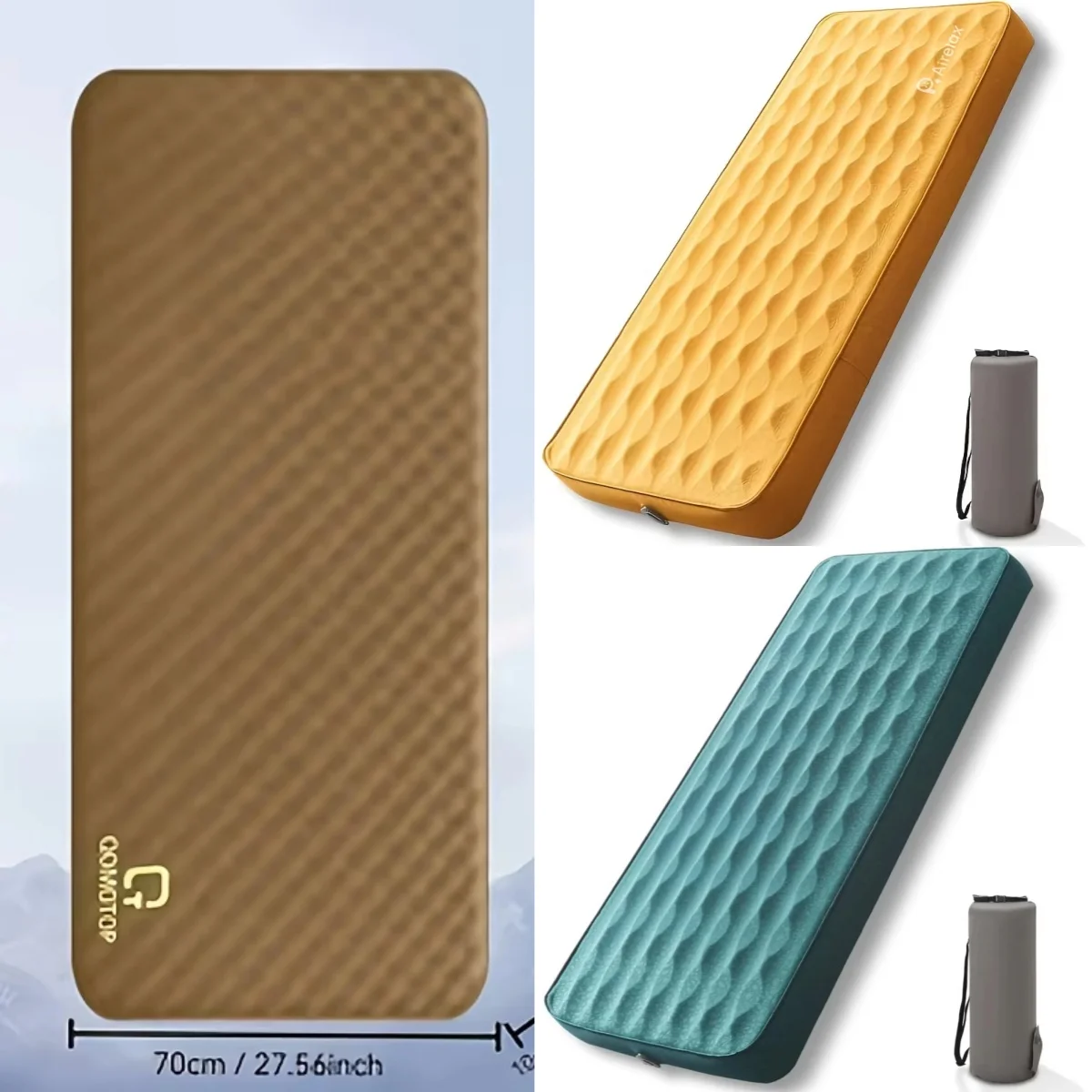 AIRLAX Inflatable Sleeping Mat, Self-Inflatable Camping Mattress, with Its Own Air Pump, Suitable for Camping and Picnics