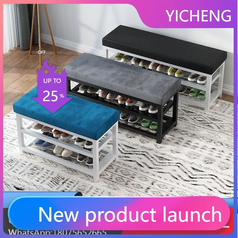 

LYY Home Entrance Shoe Changing Bench Shoe Rack Integrated Soft Cushion Storage Rack Simple Storage Sofa Bench