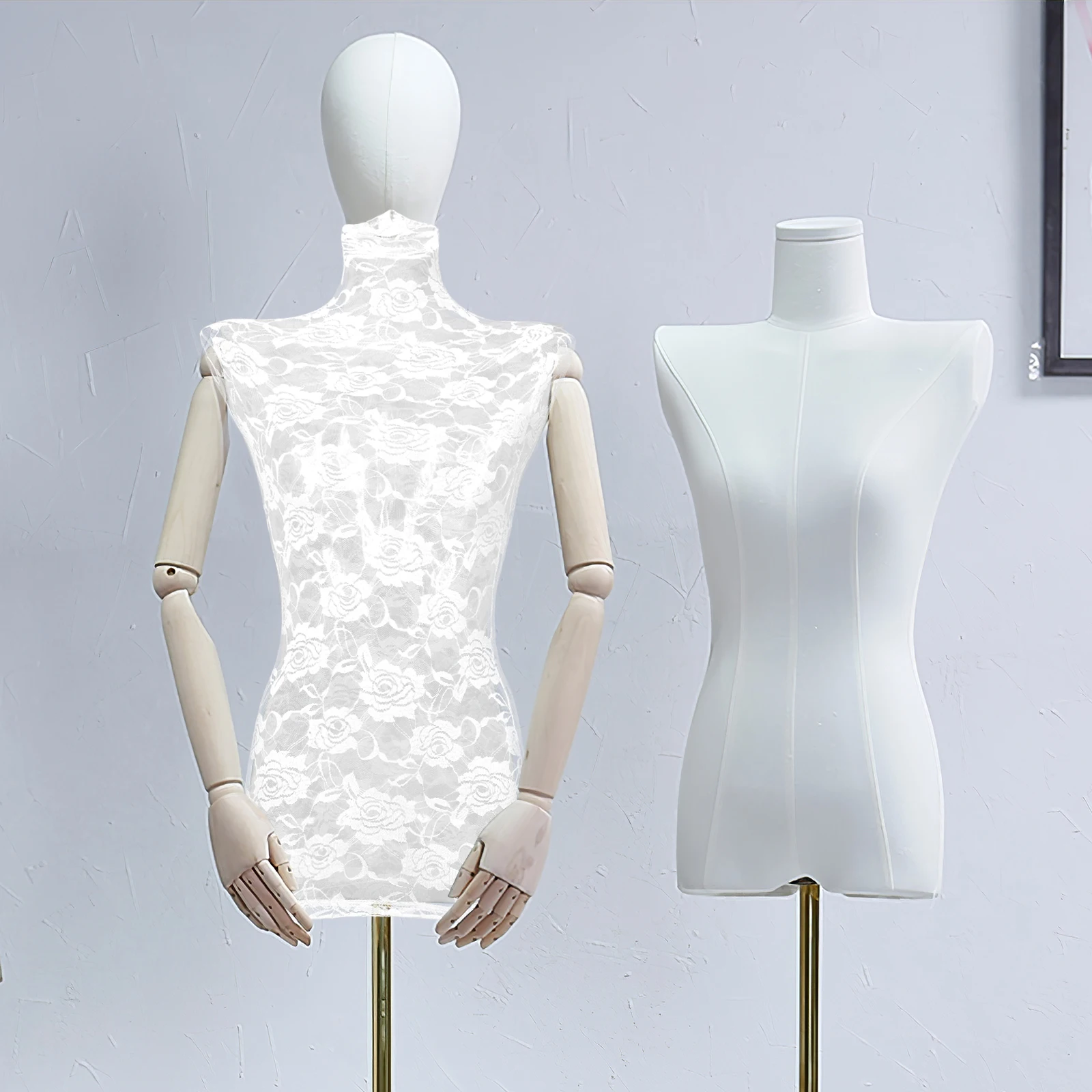 

1pcs Mannequin White Pattern Random Stretchy Cloth Dress Form Fabric Mannequin Model Cloth Cover Cover Accessory
