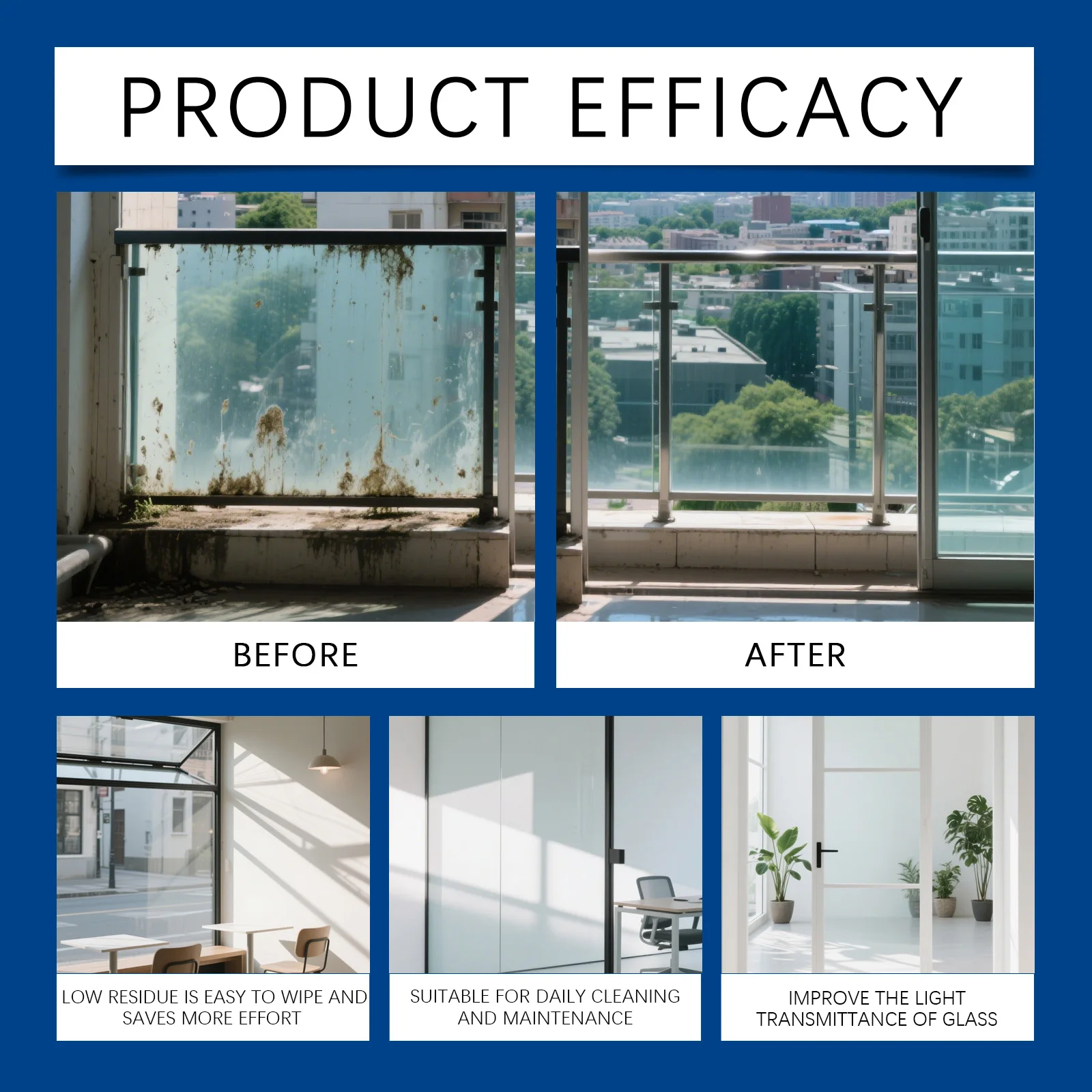 Glass Hard Water Stain Cleaner Cleans Taps Shower Heads Tiles And Ceramic Surfaces Removes Limescale For Sparkling Cleanliness