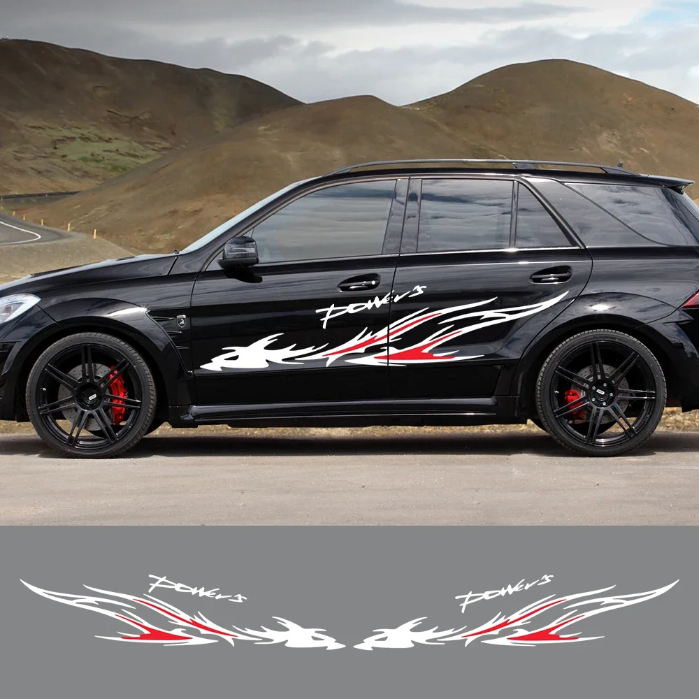 

Car Side Door Sticker Cool Sport Stripe Graphic Personality Vinyl PVC Waterproof Decal Auto Creative Body Decoration Accessories