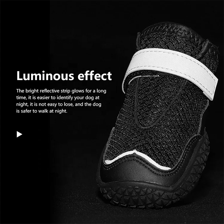 Custom OEM/ODM Anti-slip Environmentally Friendly Material Pet Shoes Luxury New Design Dog Boots Waterproof Shoes for Dogs