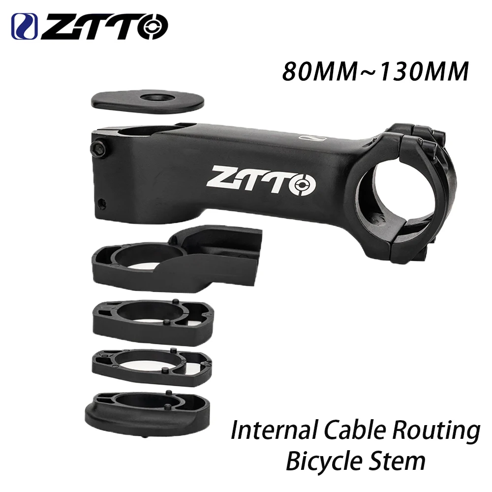 ZTTO 80/90/100/110/120/130MM Bicycle Internal Cable Routing Stem with spacer 28.6mm-31.8mm Handlebar Bike Internal Wiring Stem