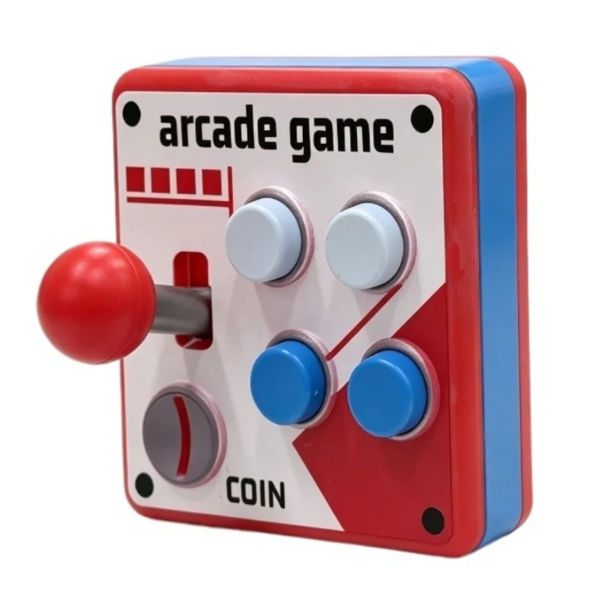 Retro-Arcade-Schalterpanel, 3D-gedruckter Spielkonsolen-Schalteraufkleber, Dekoration, 3D-kreative Modifikation, kleines Gadget