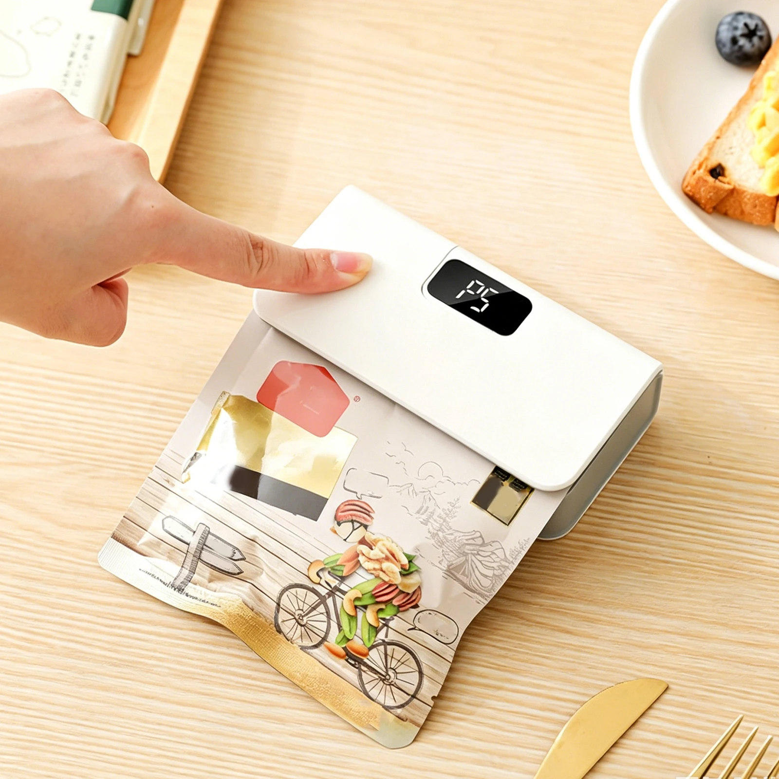 Mini-scelleuse avec coupe-sac  - Food Snacks Chips avis et prix