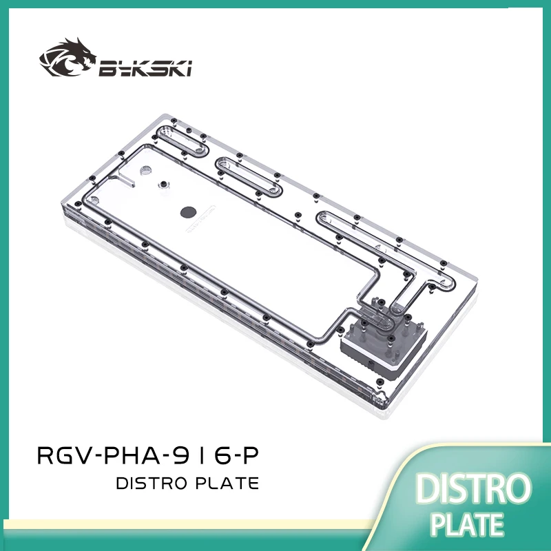 

Bykski RGV-PHA-916-P Acrylic Distro Plate /Board Reservoir Use for PHANKTEKS 916 PC Case / Water Cooler System / Combo DDC Pump