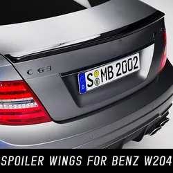 For 2007-2014 Mercedes Benz C-Class W204 C180 C200 C220 C260 C300 Rear Trunk Lid Boot Ducktail Lip Spoiler Wings Car Accessories