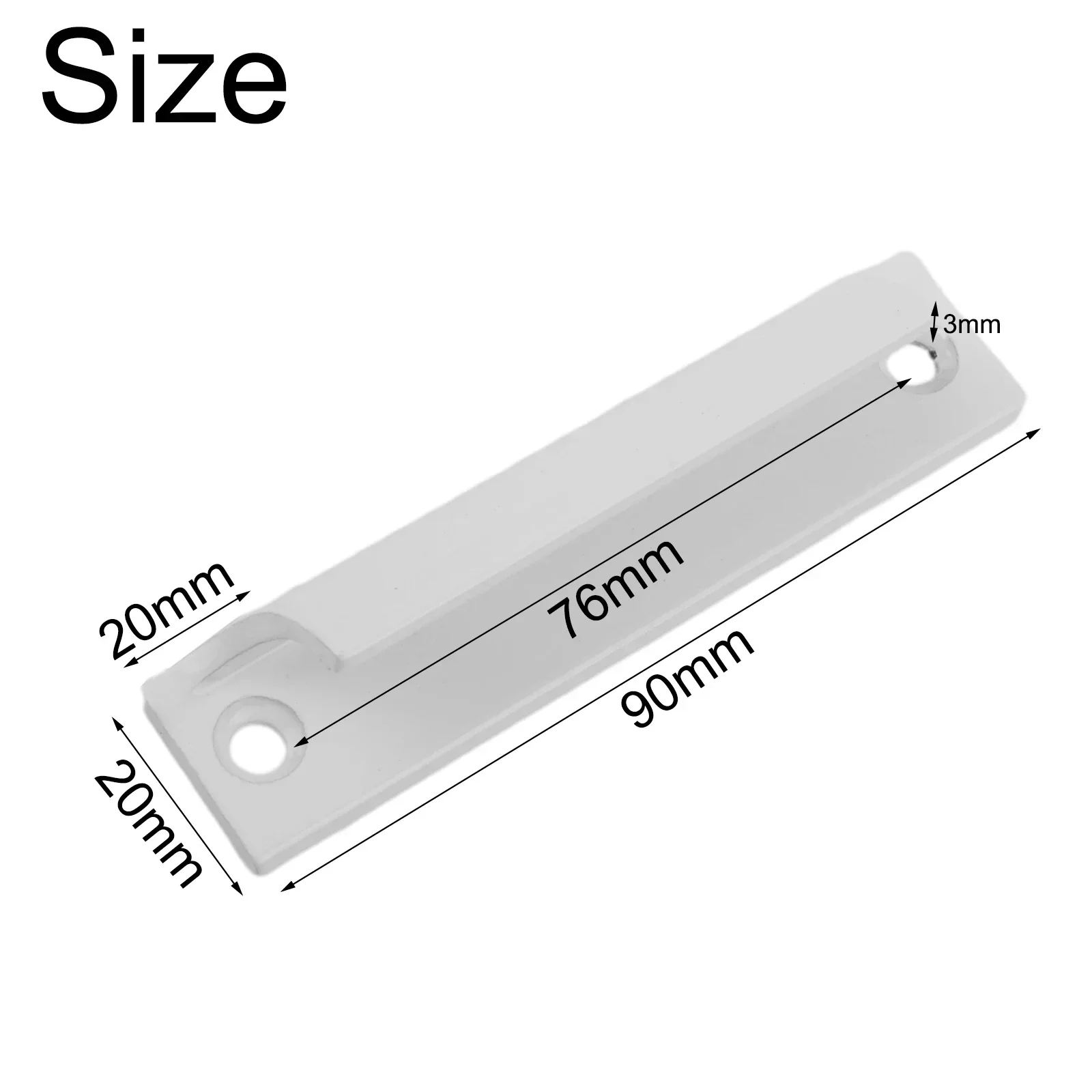 Aluminum Alloy Door Handle Push-pull Balcony Gate Window Pulls Furniture Hardware Cabinet Drawer Handles White Black