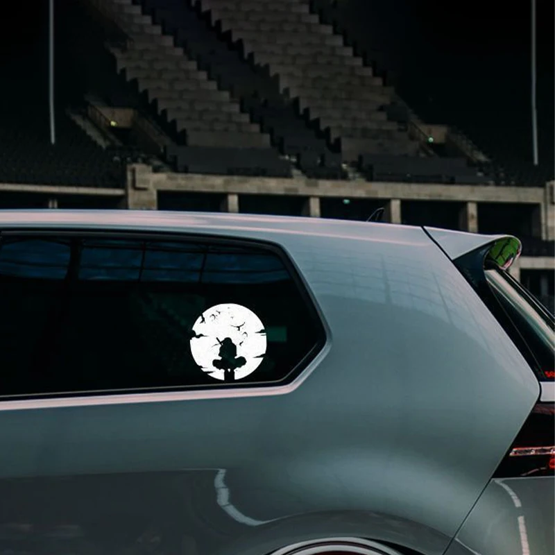 

Naruto Car Sticker Reflective Stickers Car Decoration Cute Cartoon Uchiha Sasuke Car Stickers Water Proof Car Accessories Gift