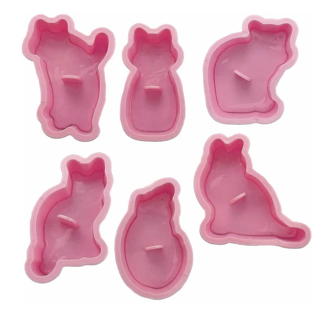 Cookie Cutter Farm Animal Cat Rabbit Shape Dough Stamp Plastic Pressable Biscuit Mold Confectionery Baking Baker Pastry Tools