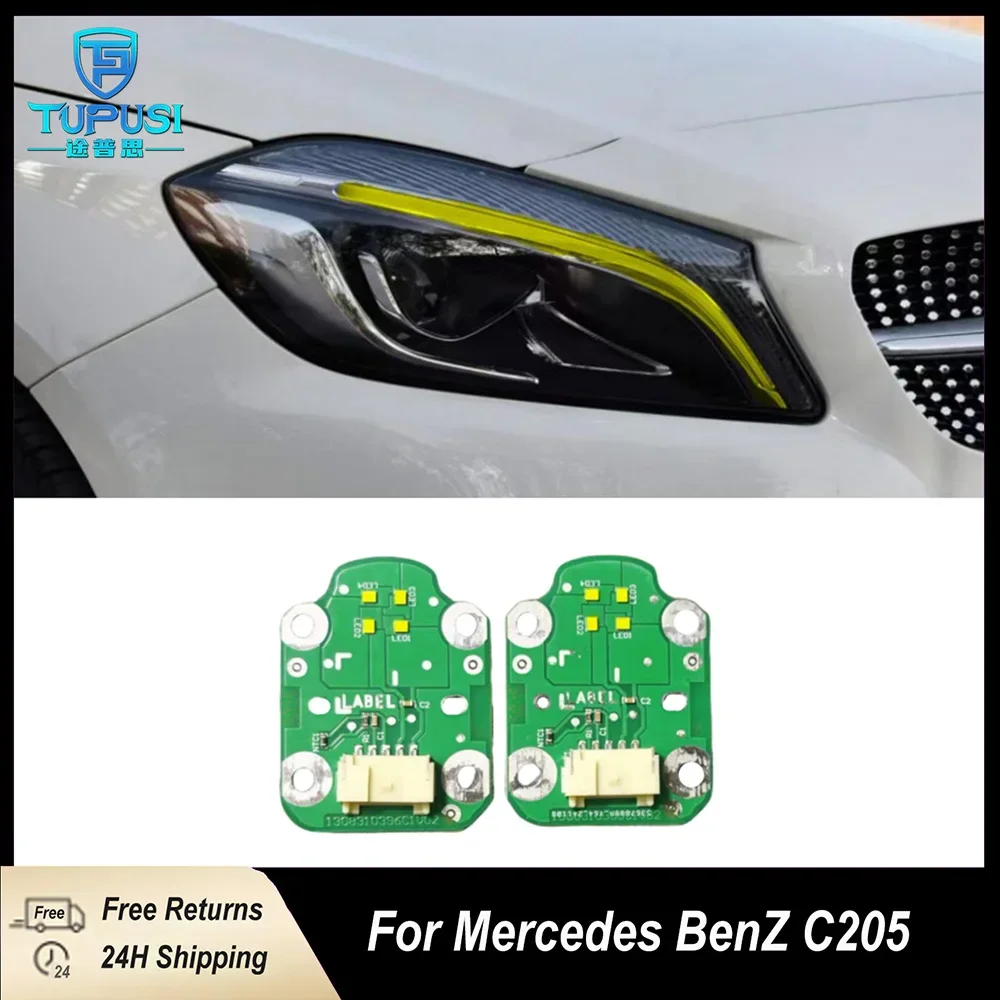 

Yellow For Mercedes Benz C205 C Class 2016 2017 2018 2019 DRL LED Board Daytime Running Lightd Module Retrofit