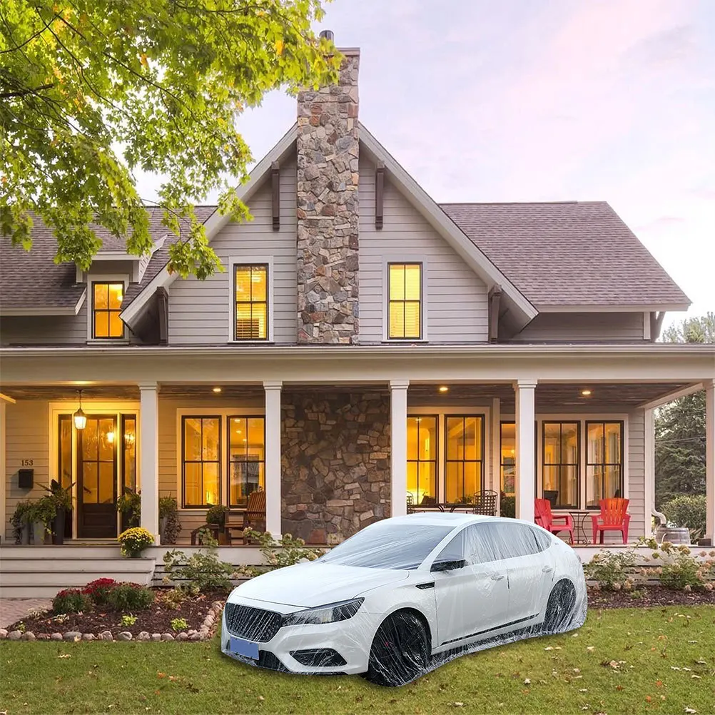 

Disposable Car Cover Waterproof Universal Auto Body Cover Outdoor Rain Snow Protection All Weather Car Covers