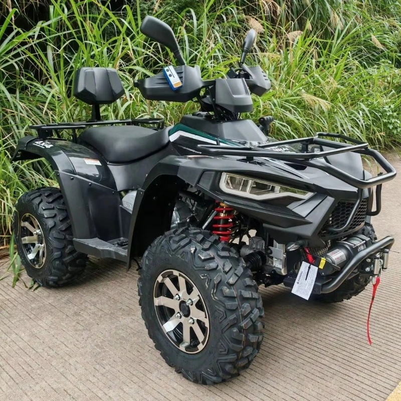 550cc 4x4 ATV Quad Bike Adult Heavy Duty Gas 4 Wheeler Off-Road Utility Vehicle with Winch Dual Disc Brakes All Terrain Farm