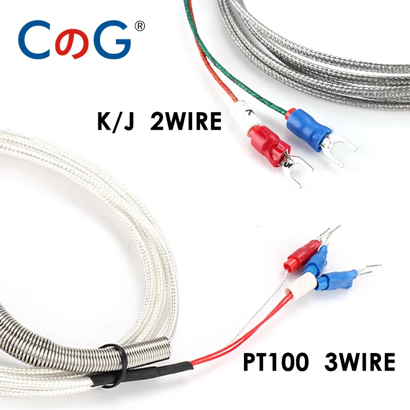 0-800 degree M8 1m 2m 3m 5m K J PT100 Type 50mm 150mm 100mm 200mm Probe Screw Thread Cable Thermocouple Oven Temperature Sensor