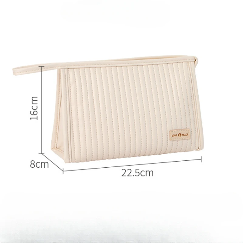 Fashion Simple Ladies Cosmetic Bags Convenient Handheld Travel Toiletries Storage Bag Large Capacity Women's Cases