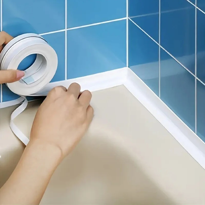 Sealing Waterproof Tape Bathroom and Kitchen Border Tape in The Bath Anti-mildew Caulking Sealed Waterproof Isolate Tape Sticker