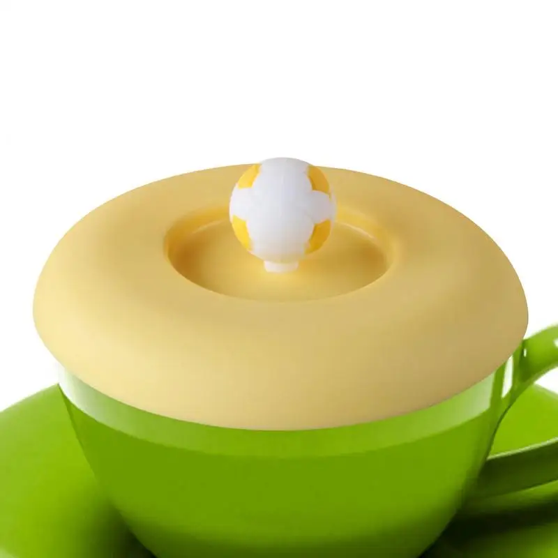 Silicone Cup Lid Coffee Mug Lids Reusable Coffee Mug Lids Drink Cup Lid Glass Cup Lid Heat Resistant Cup Lids For Hot And Cold