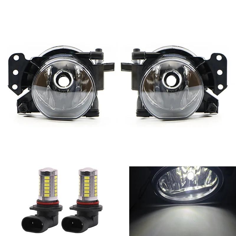 Fog Lamp With Bulbs For BMW 3 5 6 Series E60 E61 E90 E91 323i 325i 525i Front Bumper Anti Fog Light 63176910791