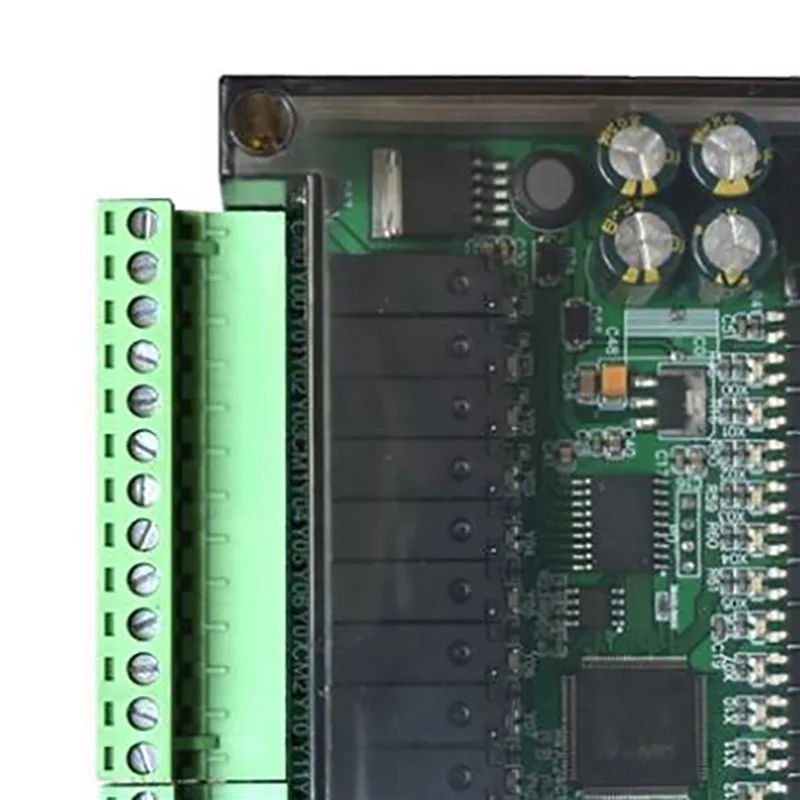 2X PLC Industrial Control Board Simple Programmable Controller Type FX3U-30MR Support RS232/RS485 Communication-Y05A