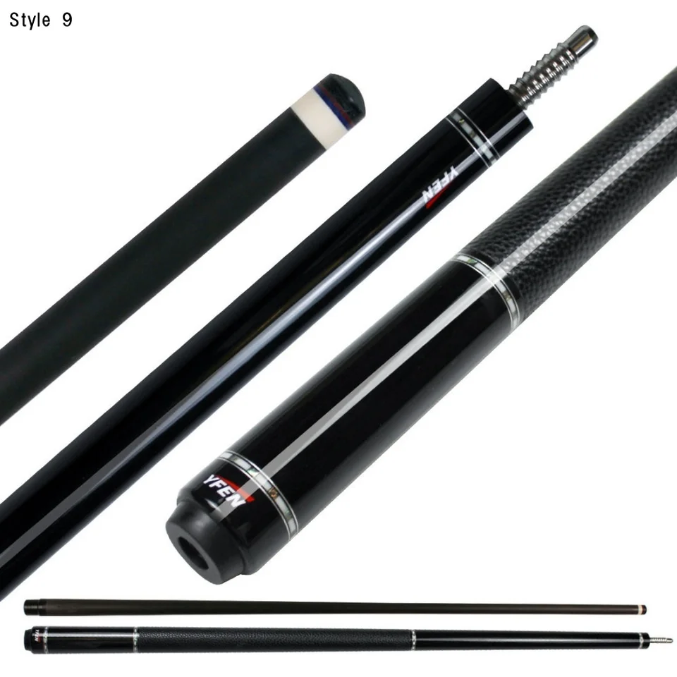 YFEN 58 Inch Carbon Fiber Billiard Pool Cue Stick Multi-Styles