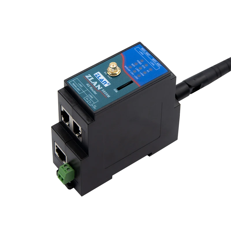 Industrial 4G LTE Modem with SIM Card Guide Rail and Router Communication & Networking Product ZLAN9809M