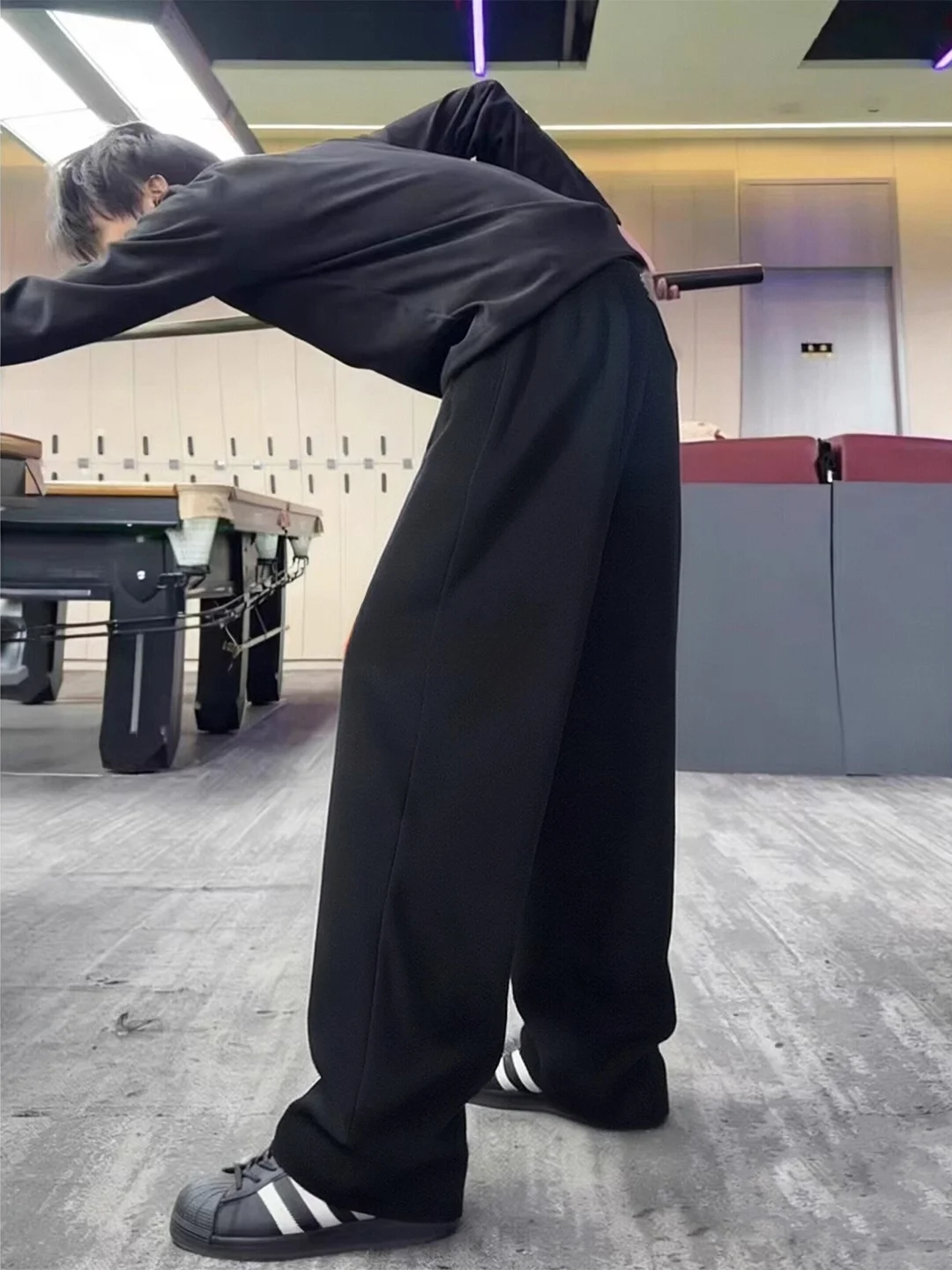 

Мужские спортивные брюки Bla Letter Embroidery, весенние, плотные, американского кроя, прямые, с вырезами, повседневные, свободные