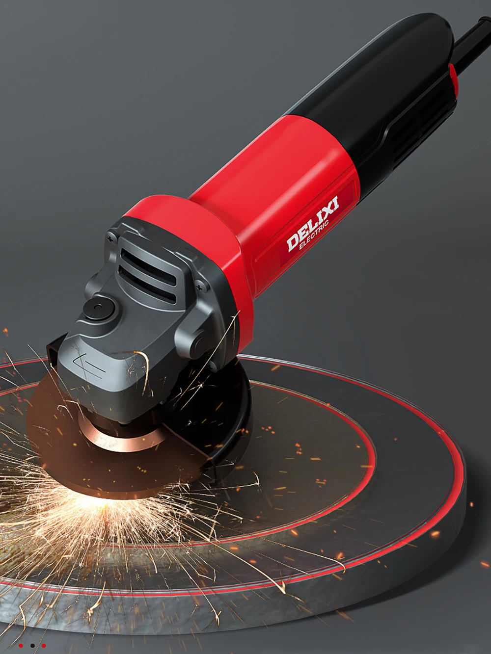 220V Household Angle Grinder Multifunctional Electric Cutting Grinding Machine 850W 12000RPM Diameter 100MM